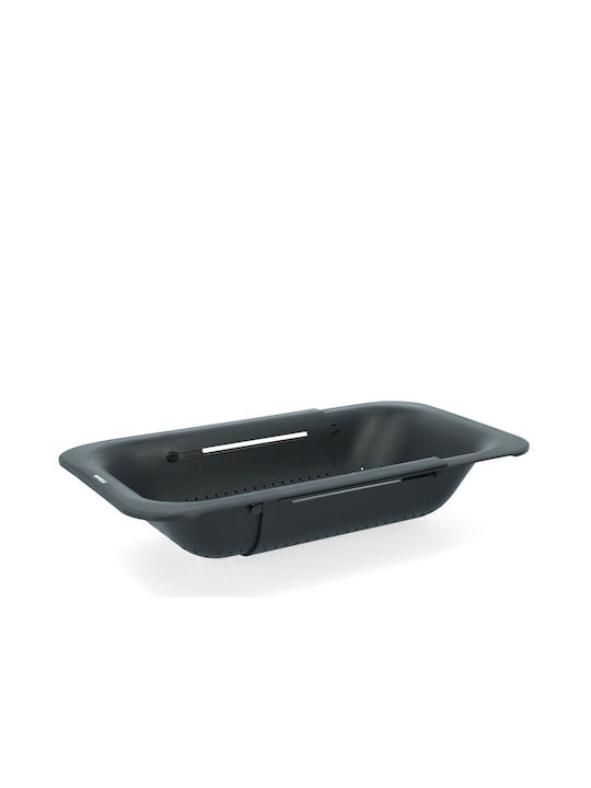 Homla Scurgător de vase Din Plastic în Culoarea Negru 37x20cm