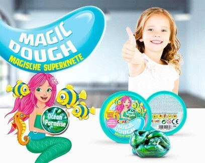 Magic Multicolored Modeling Clay 80g Mermaids