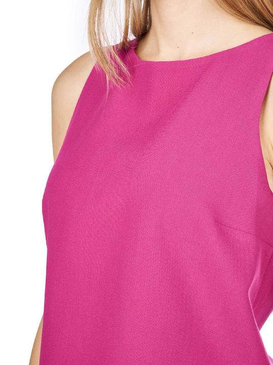 Women's Crop Top Sleeveless Fuchsia