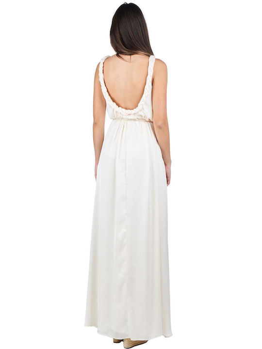 Access Maxi Dress Beige