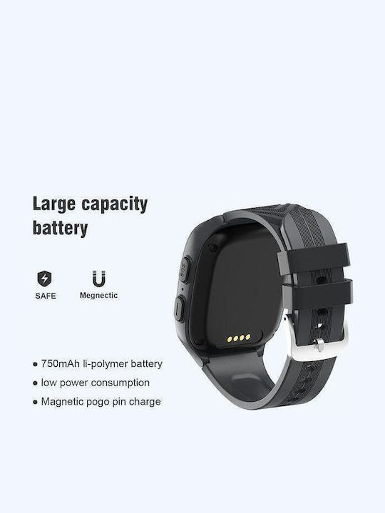 Kids Smart Watch Nubi Lt31 4g Sim Card Camera Gps+lbs+wi-fi Tracking Video Call Waterproof Ip67 Black