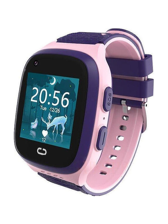 Nubi Детски Часовник LT31 с GPS и Силиконова Каишка Розов