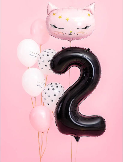 Balon Folie Jumbo Număr 2 Negru 86buc