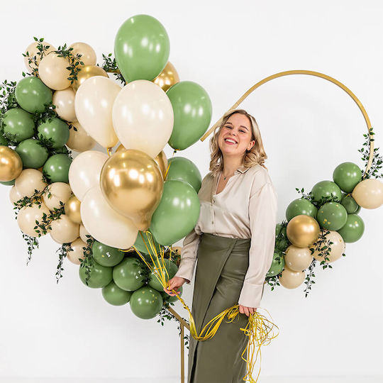 Set of 10 Balloons Latex Beige 30cm