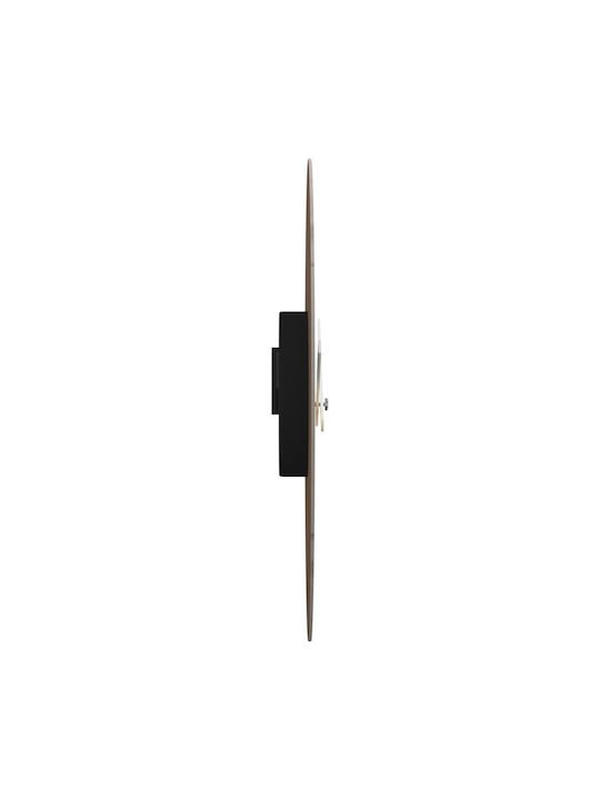 vidaXL Silent Wall Clock Wooden Yellow Ø30cm