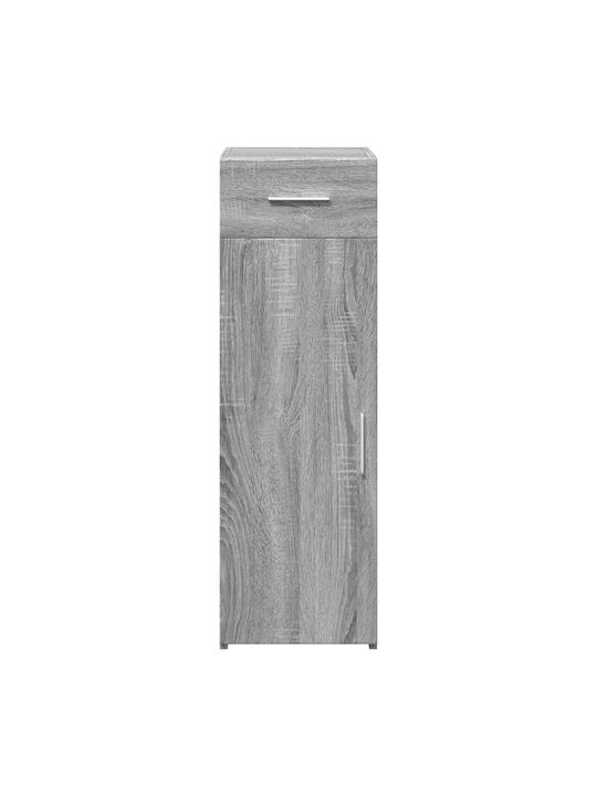 Living Room Display Cabinet made of Particle Board Grey 30x42.5x93cm