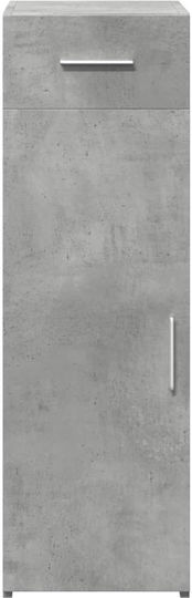 Dulap de Sufragerie de Podea din Plăci Aglomerate, Gri Beton, 30x42.5x93 cm