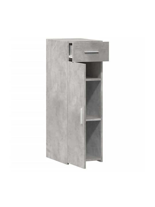 vidaXL Wohnzimmer Vitrine aus Spanplatte Grau 30x42.5x93cm