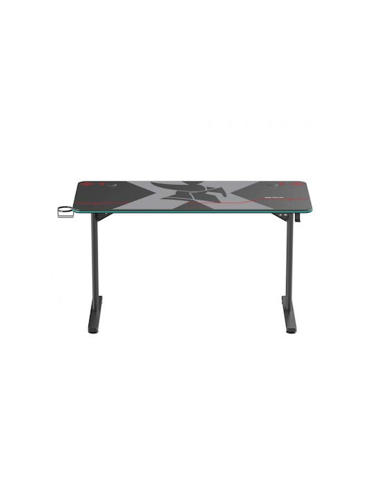 Spielbüro Aeter Rgb Holz Schwarz mit Metallbeinen & LED 120x60x75cm
