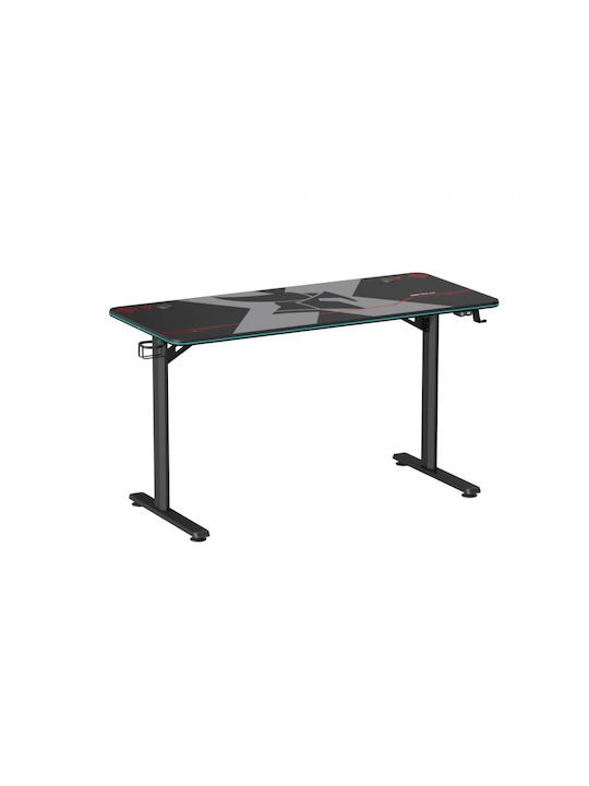 Spielbüro Aeter Rgb Holz Schwarz mit Metallbeinen & LED 120x60x75cm