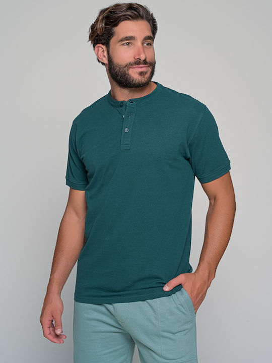 Van Hipster Men's Athletic T-shirt Short Sleeve Green