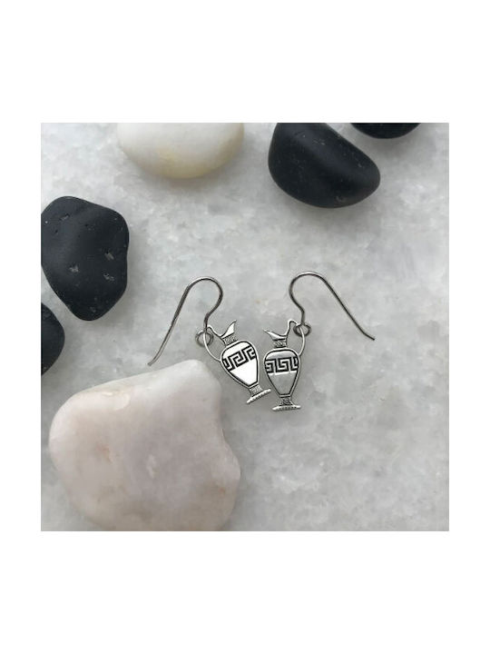 Antwnakakis Amphore Ohrringe aus Silber