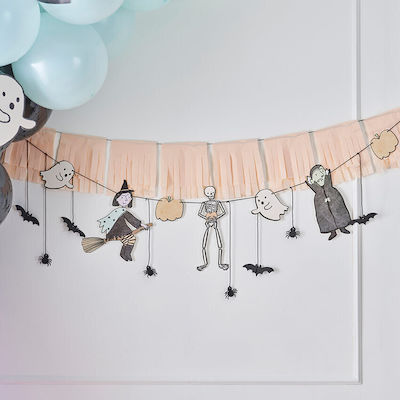 Ginger Ray Garland for Party Halloween in Orange color