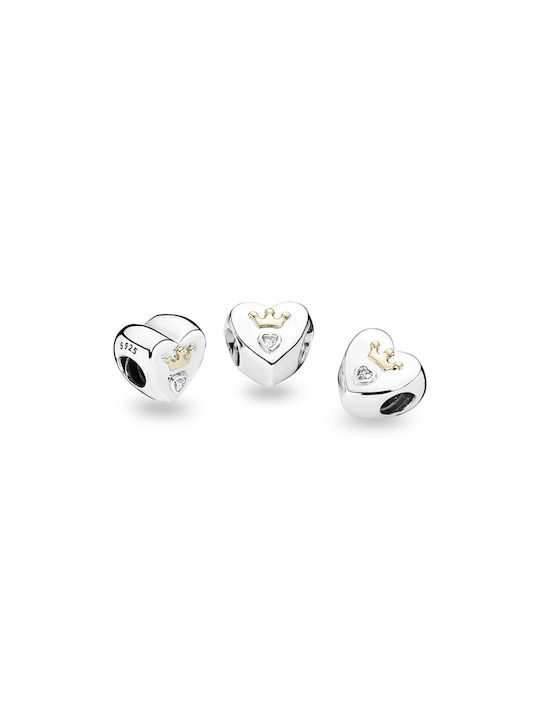 Pandora Charm με σχέδιο Καρδιά από Ασήμι