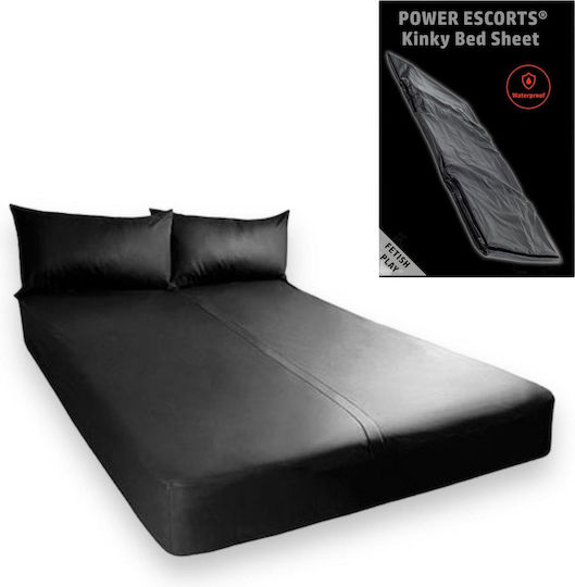 Power Escorts Br190 Kinky Bed Sheet Black 160 x 227 cm