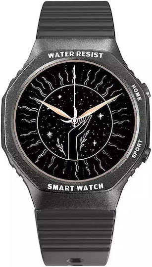 Nubi H88 Smartwatch με Παλμογράφο (Μαύρο)