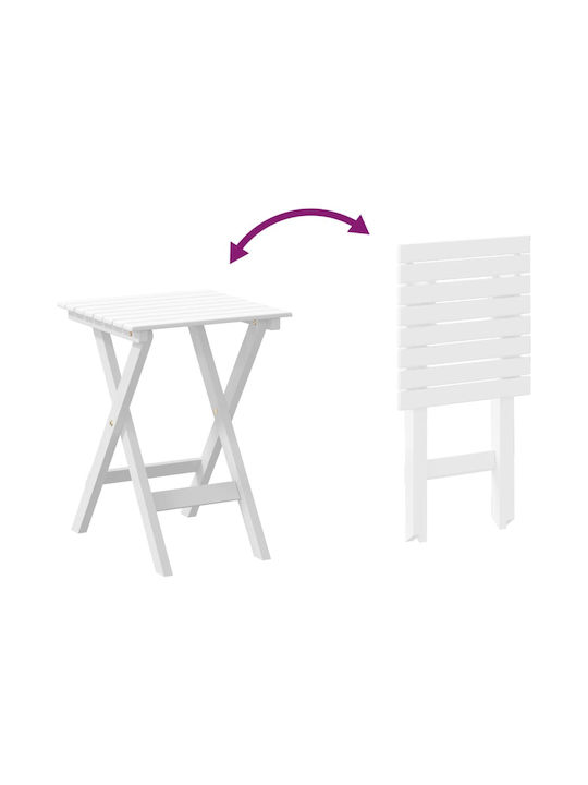 Garten- und Outdoor-Möbelsets 2 Stück Wohnzimmer Weiß