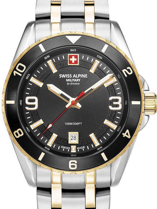 Swiss Alpine Military by Grovana Мъжки часовник с батерия и метална гривна