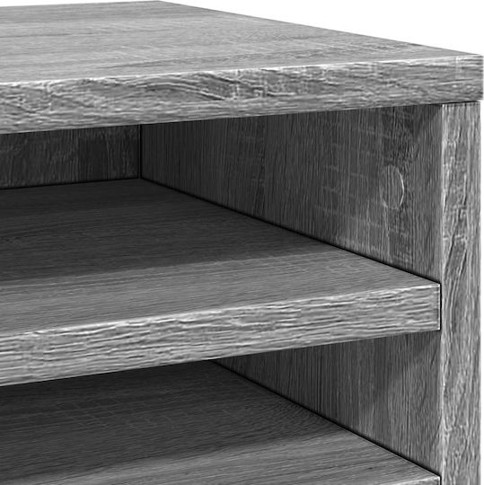 Ξύλινη Θήκη Χαρτιών σε Γκρι Χρώμα 26x29.5x36εκ. 1τμχ
