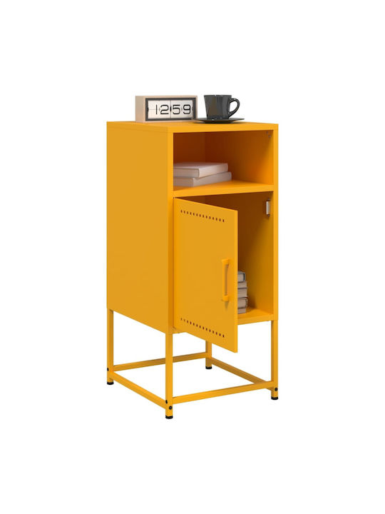 Noptiere Metalice Galbene 2buc 36x39x78cm