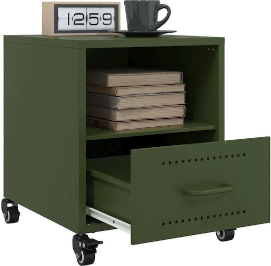 Комоди Дървени Зелен 2бр 36x39x43.5см