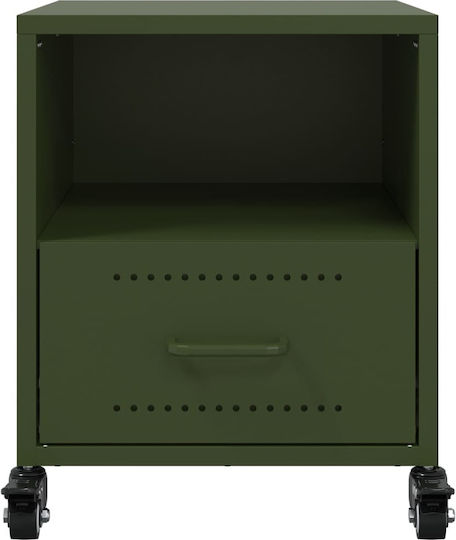 Комоди Дървени Зелен 2бр 36x39x43.5см