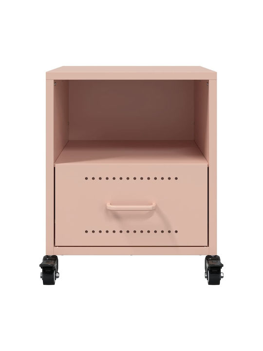 Noptiere Roz 2buc 36x39x43.5cm