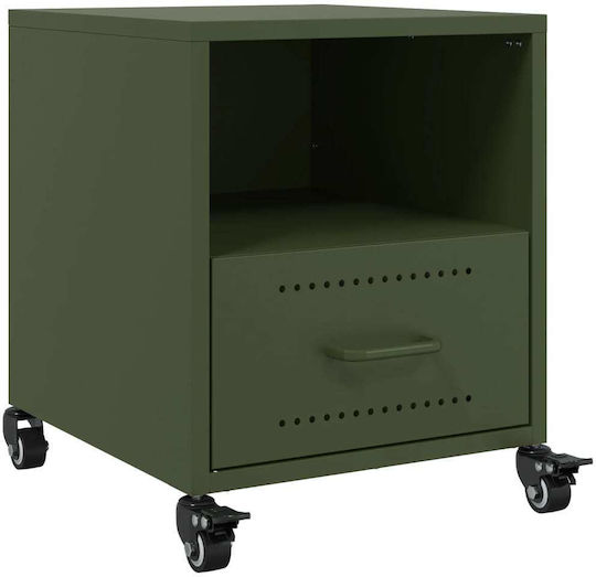 Комоди Дървени Зелен 2бр 36x39x43.5см