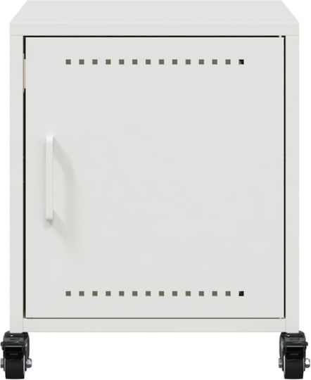 Wooden Bedside Tables White 2 Pieces 36x39x43.5cm