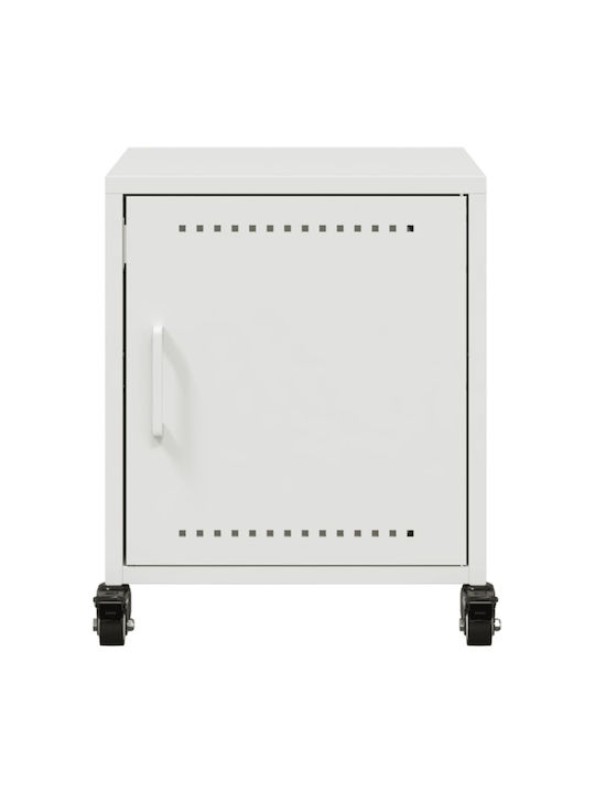Wooden Bedside Table White 36x39x43.5cm