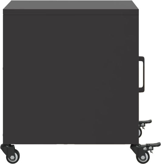 Wooden Bedside Tables Black 2 Pieces 36x39x43.5cm