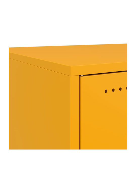 Комоди Метални Жълт 2бр 36x39x78см
