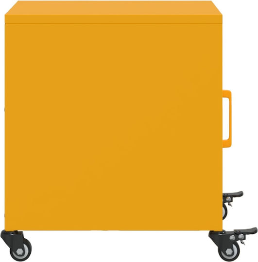 Wooden Bedside Tables Yellow 2 Pieces 36x39x43.5cm