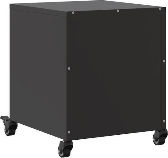 Wooden Bedside Tables Black 2 Pieces 36x39x43.5cm