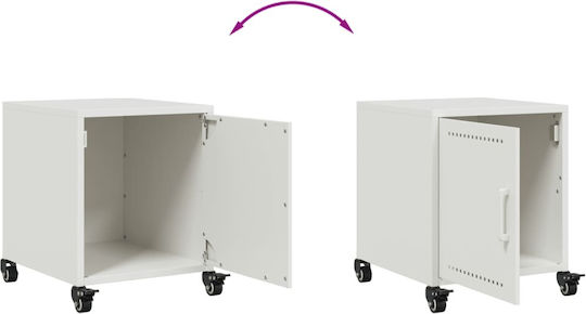 Wooden Bedside Tables White 2 Pieces 36x39x43.5cm