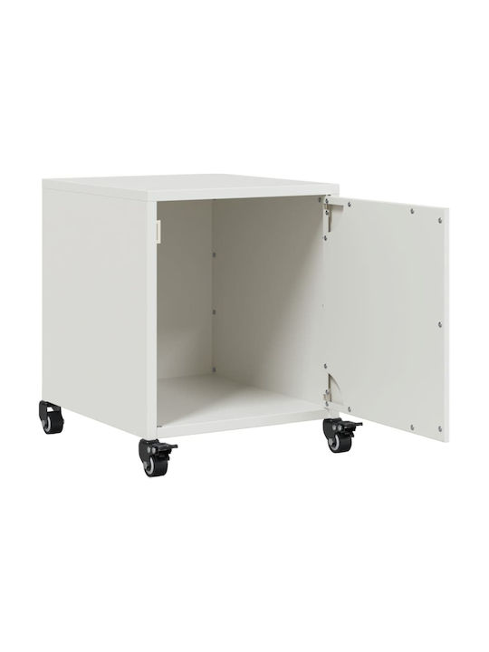 Комоди Дървени Бели 2бр 36x39x43.5см