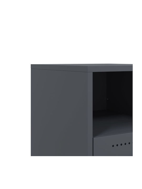 Wooden Bedside Tables Grey 2 Pieces 36x39x43.5cm