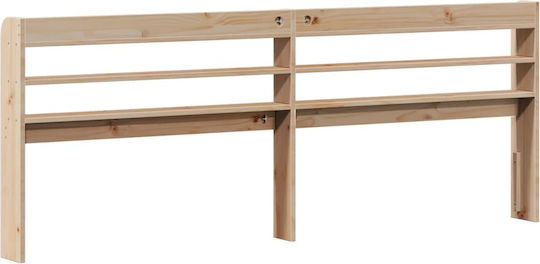 vidaXL Wooden Bed Headboard Beige 210x82cm