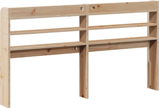 vidaXL Kopfstützen Für Betten Hölzernes Beiges 160x82cm