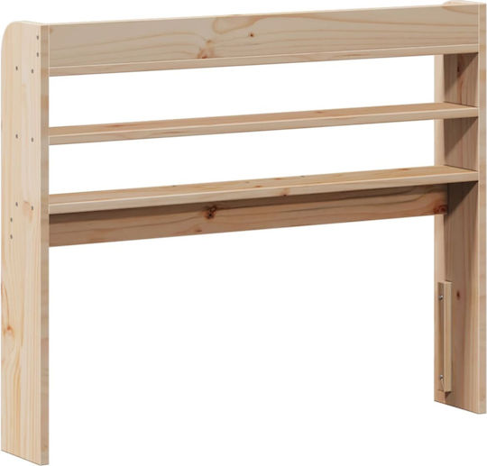 vidaXL Wooden Bed Headboard Beige 110x82cm