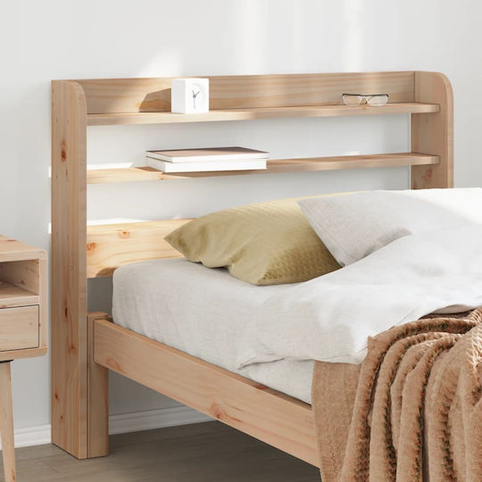 vidaXL Wooden Bed Headboard Beige 85x82cm