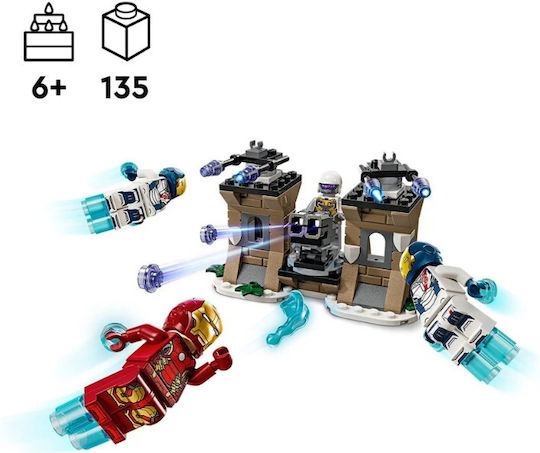 LEGO Marvel Iron Man și Iron Legion vs. Hydra Soldier pentru 6+ Ani 135 Bucăți