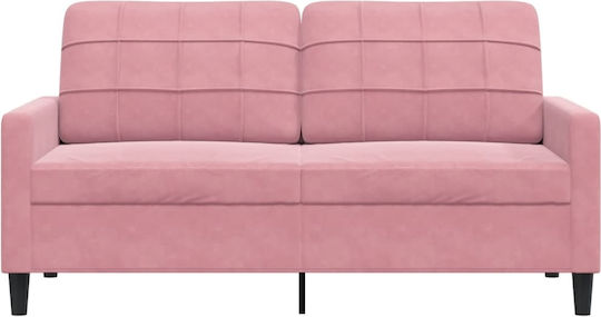 Двуместен Диван Кадифе Розов 157x77x80см.