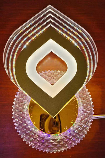 Xwz6 Светлина за Стена с Интегриран LED и Топло Бяло Светлина 30x20см