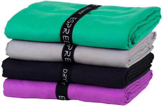 Espree Microfiber Body Towel 280gr/m² Black 170x90cm
