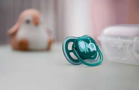 Philips Ultra Air Pacifiers Silicone Elephants - Green for 18+ months 2pcs