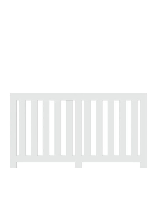 vidaXL Husă Pentru Radiator Din PAL Alb 149x20x82cm