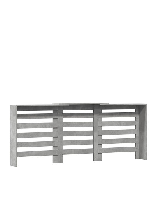 vidaXL Gray Particleboard Radiator Cover 205x21.5x83.5cm
