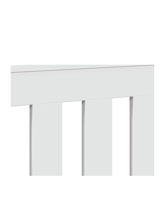 vidaXL Husă Pentru Radiator Din PAL Alb 149x20x82cm