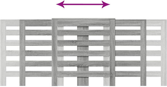 vidaXL Husă Pentru Radiator Din PAL Gri 205x21.5x83.5cm